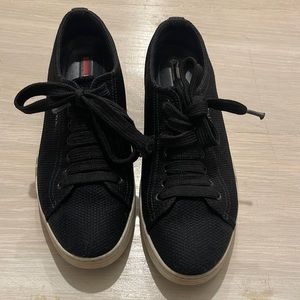 Black Prada sneakers with black laces